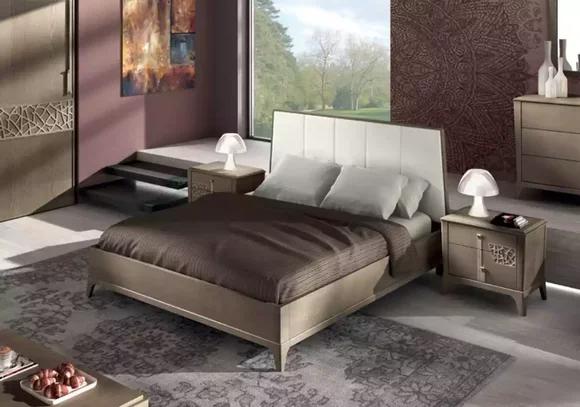 Design Bedroom Sets Bed 2x Bedside Tables Classic Luxury Furniture