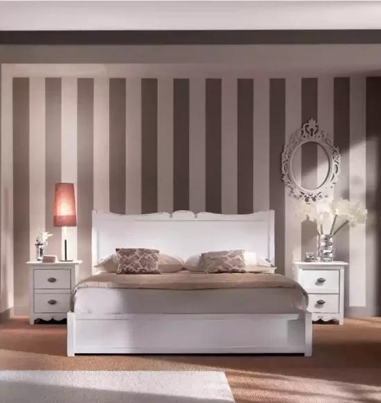 Bedroom Design Modern Luxury Bedroom Bed 2x Bedside Tables 3 pcs