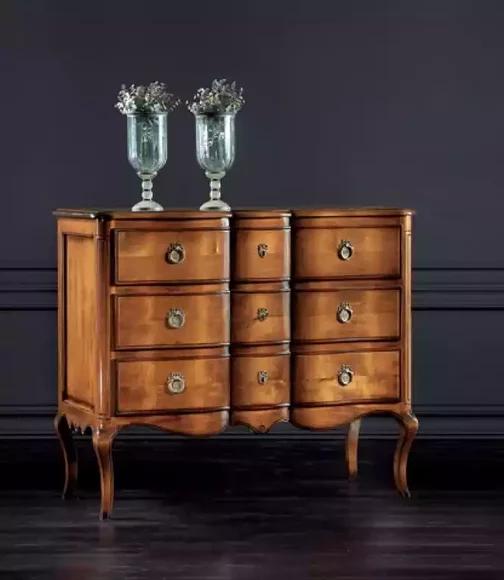 Chest of Drawers Brown Luxury Wardrobe Design Style Classic Bedroom New