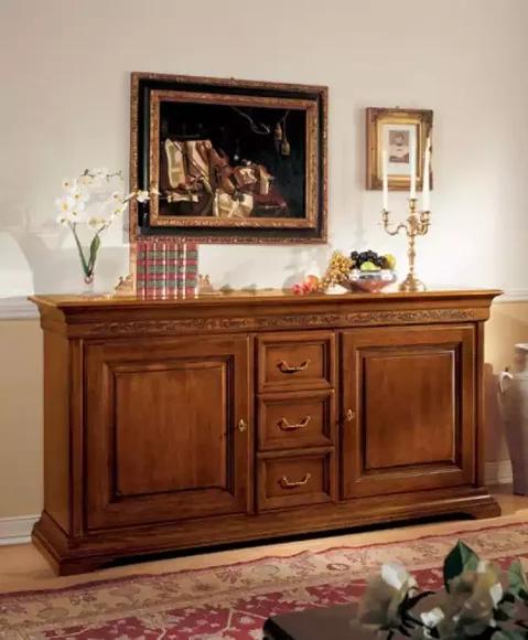 Classic Style Chest of Drawers Sideboard Cabinet Italian Furniture Brown New