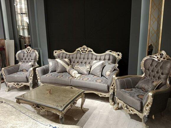 Stylish Chesterfield Living Room Set Sofa Set 3+1+1 seater Couch