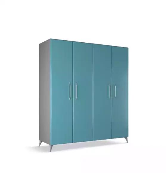 Wardrobe Bedroom Wood Wardrobe Modern Wardrobes Blue