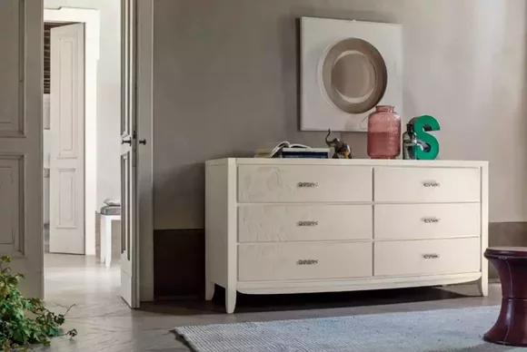 Chest of Drawers Living Room Design Sideboard Style Modern Luxury White