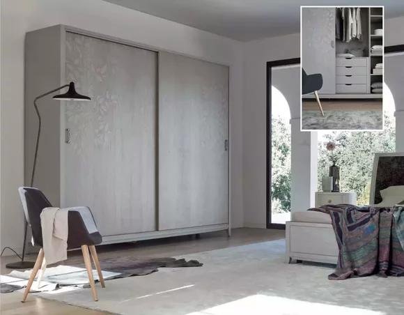 Bedroom Wardrobe Material Wood Wardrobe Grey Modern