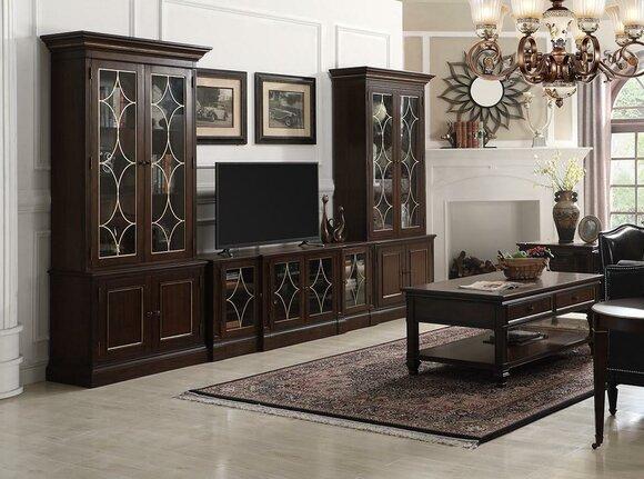 Living room set 2x display cabinet TV stand coffee table set living room furniture modern