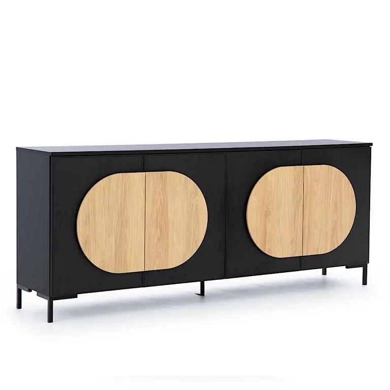 Black-brown chest of drawers Bedroom designer chest of drawers