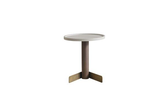 White Side Table Living Room Tables Modern Wood Round Table Wooden Base