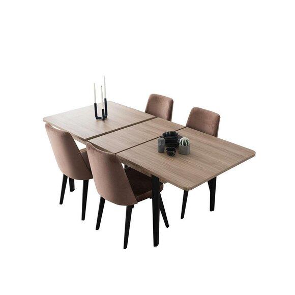 Brown rectangular dining table dining room furniture wooden tables luxury furniture