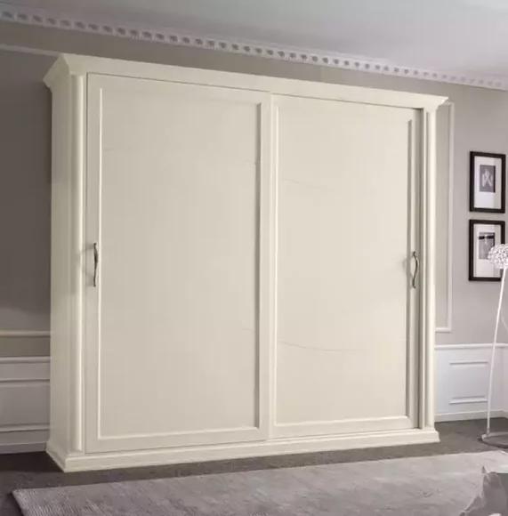 Modern closet bedroom wood beige cabinet luxury furniture