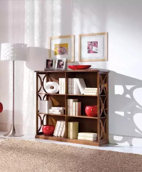 Living room books shelf display cabinet cabinet classic shelves wood