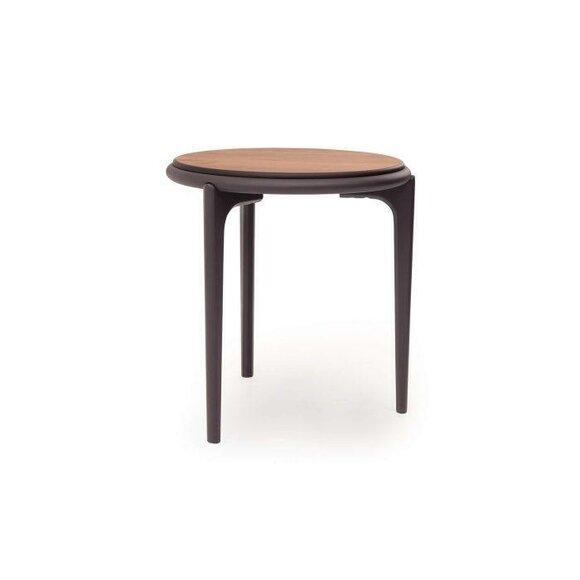 Elegant round side table living room coffee table designer wood furniture