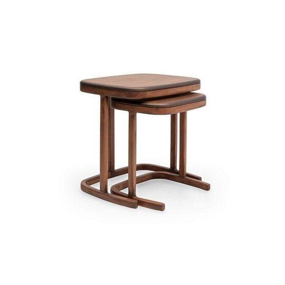 Brown side table set living room coffee table set coffee tables