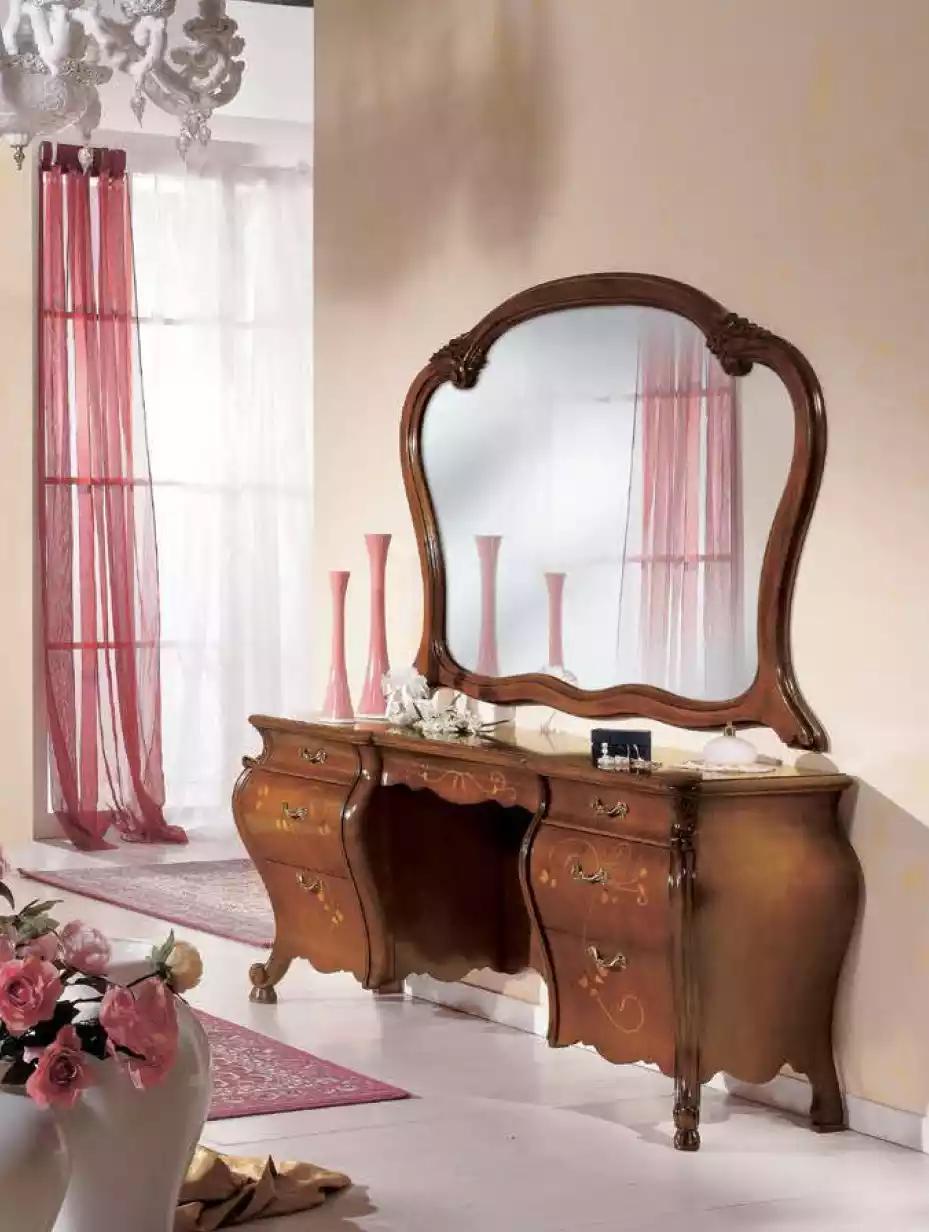 Dressing Table Set Mirror Bedroom Furniture Sideboard Chest of Drawers Design 2tlg