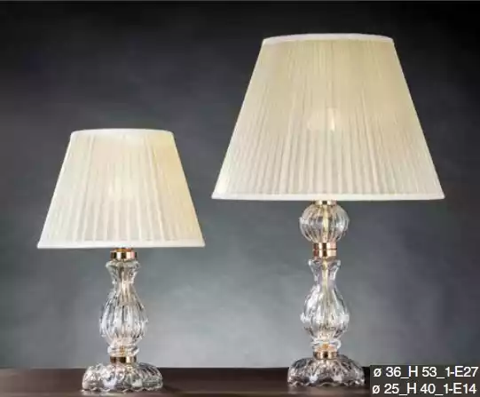 White Transparent Table Lamp Antique Style Chandelier Crystal Lamp