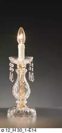 Stylish Table Lamp Antique Style Furnishing Luxury Candle Lamp Crystal