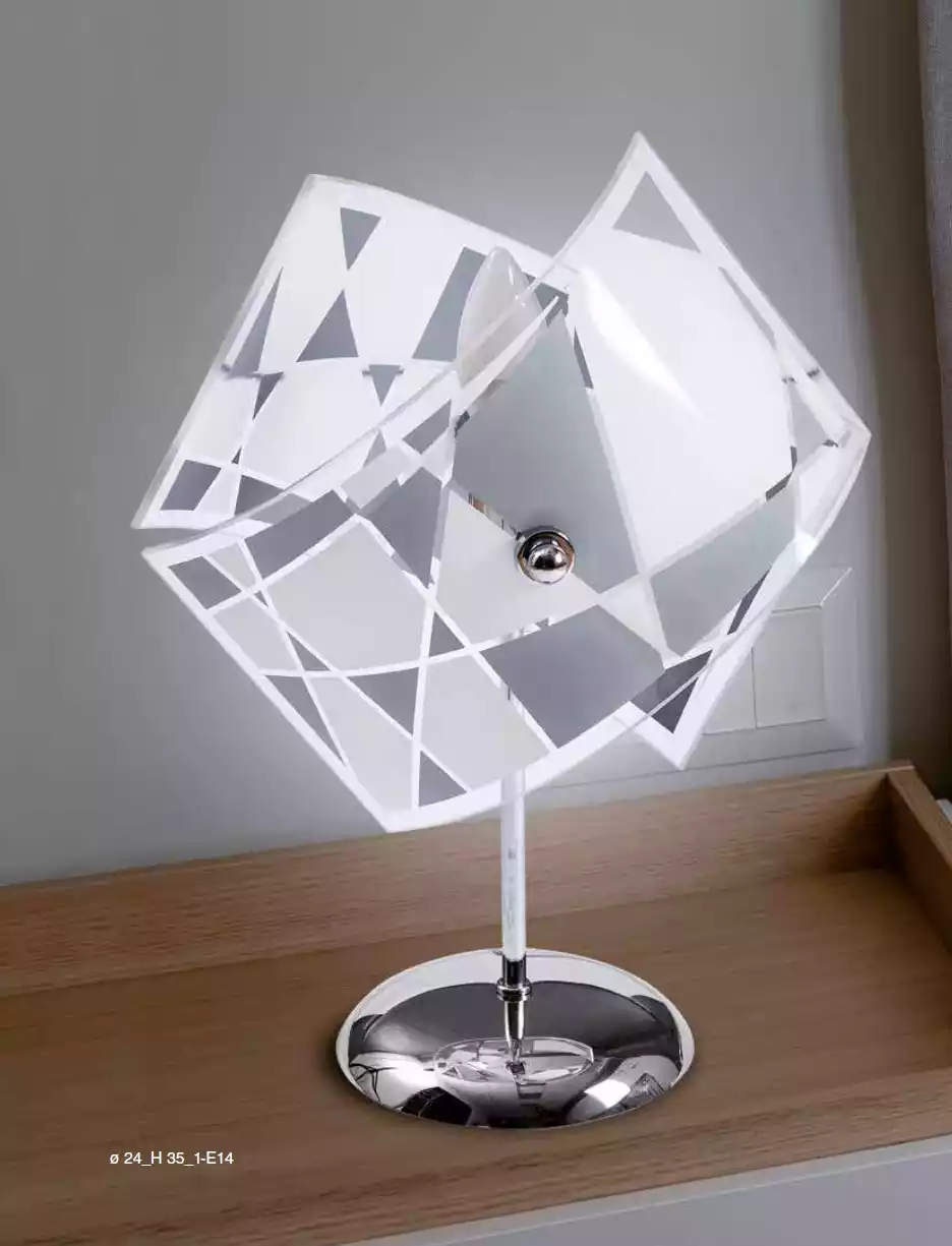 Stylish Table Lamp Modern Crystal Chandelier Gray Table Lamp New