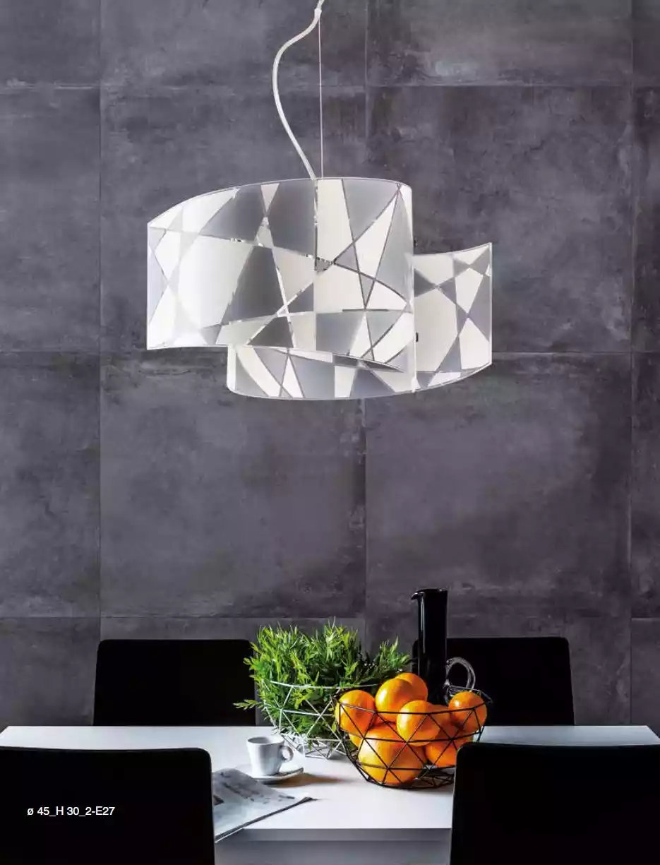 Stylish Ceiling Chandelier Modern Kitchen Hanging Chandelier 2x Lamps Design