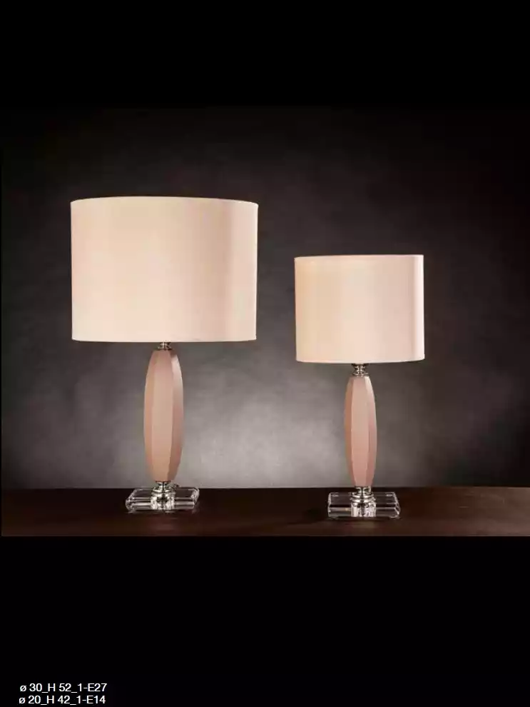 Table Lamp Beige Crystal Chandelier Classic Table Shade Lamp new