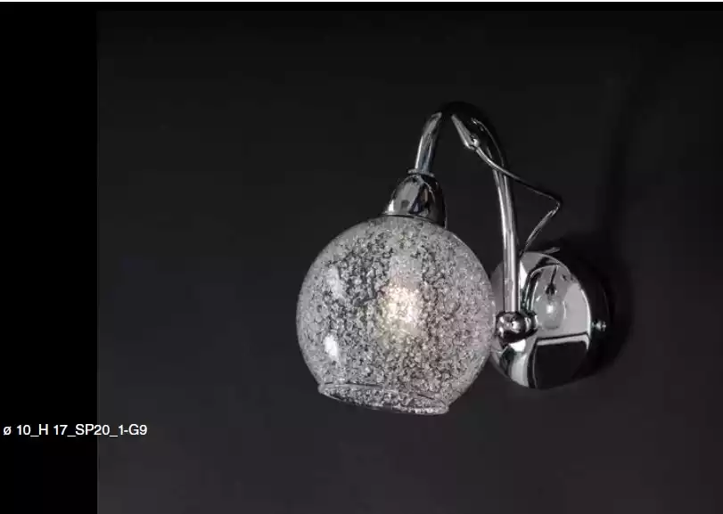 Silver Wall Chandelier Classic Hanging Lamp Luxury Designer Lamp
