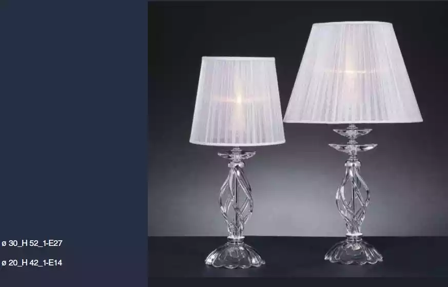 Designer Crystal White Floor Lamp Chandelier Antique Style Table Lamp