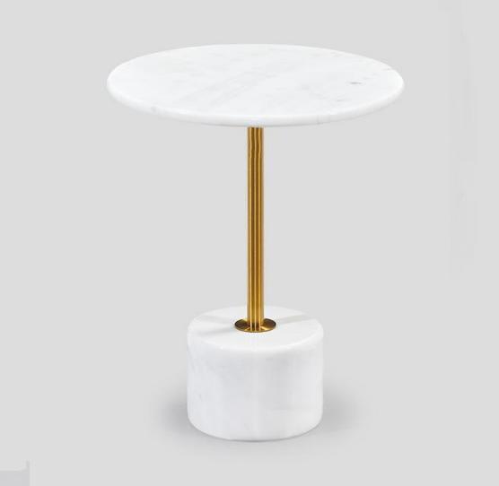 luxury coffee table tables round modern marble white side table new