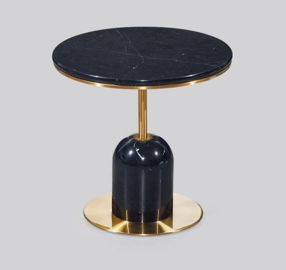 Round living room side table black sofa table luxury coffee table table