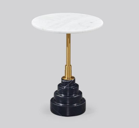 Side tables living room round high quality modern luxury coffee table marble