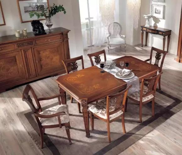 Classic Dining Table Table Wood Dining Room Set Brown Tables New