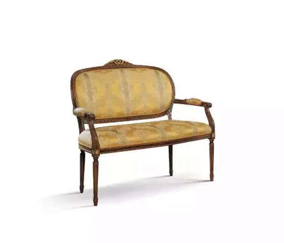 Bench Classic Yellow Stool Retro Living Room Luxury Design New