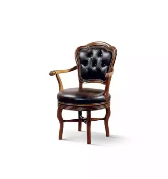 Office Armchair Luxury Chair Office Chair Leatherette Designer Armchair Wood Furniture