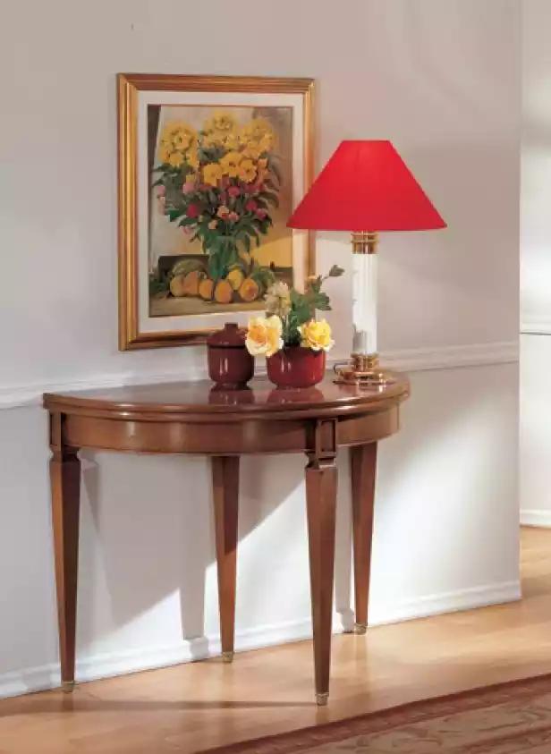 Brown console table solid wood furniture design luxury living room