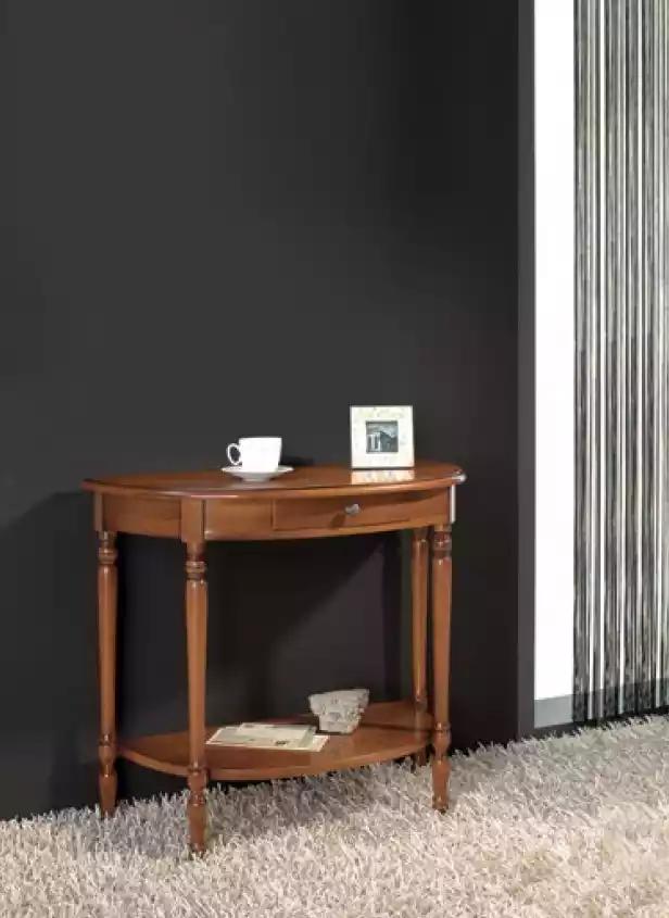 Console table side table living room table wooden table brown