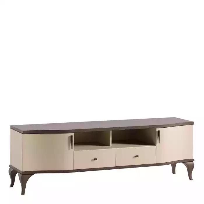 Living Room Furniture Living Wall tv Stand Wall Shelf Wood Beige Modern Sideboard