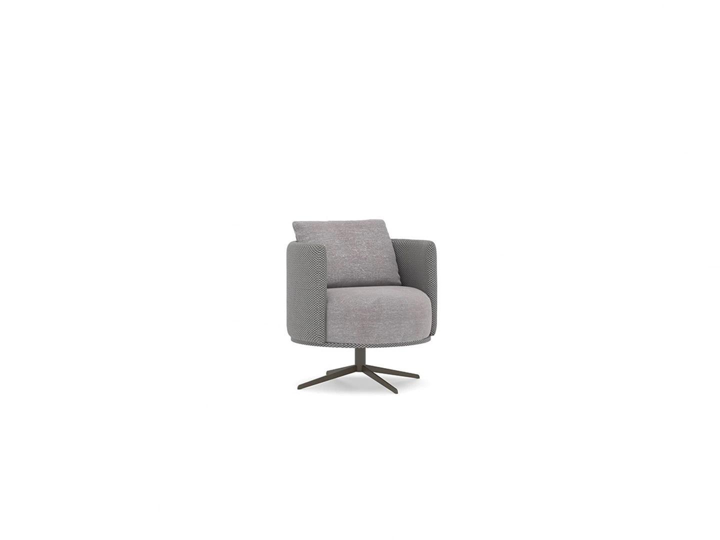 Luxury Grey Armchair Living Room Upholstered Furniture Modern Design New Upholstery Fabric Textile