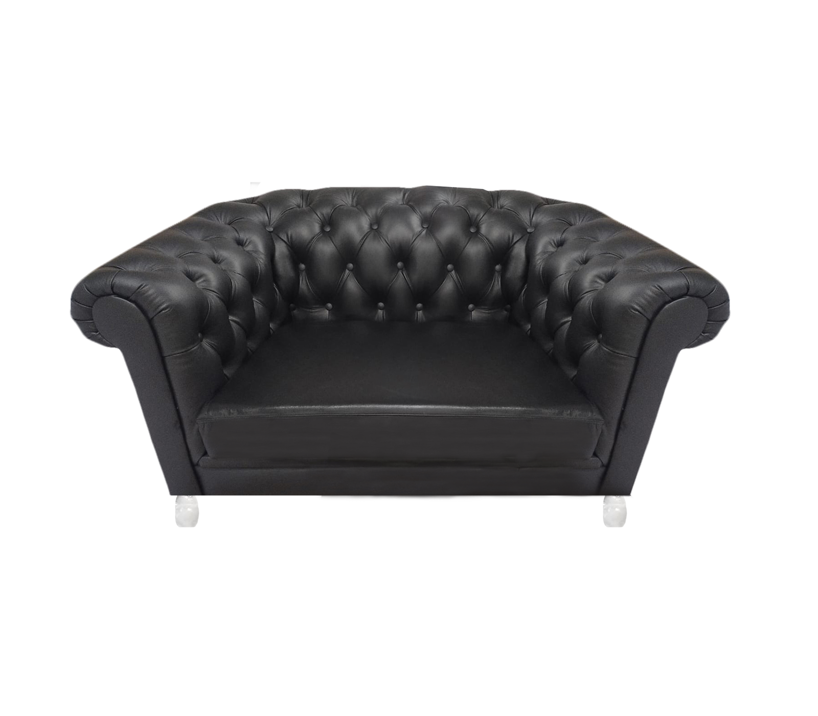 Modern black Chesterfield armchair living room armchair 1-seater