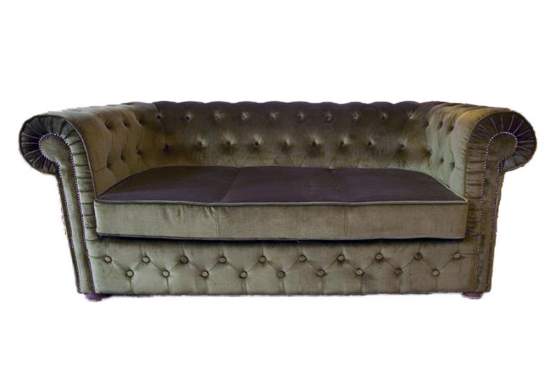 Chesterfield Velvet Textile Sofa Couch Sofa Designer Set Upholstered Sofas New