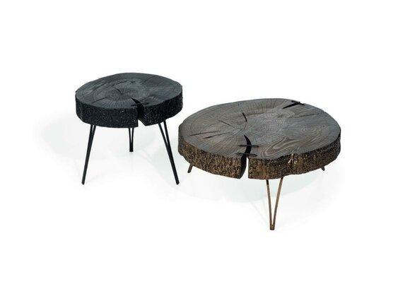 Modern Wood Luxury Round 2x Coffee Tables Furniture Design Living Room 2pcs.