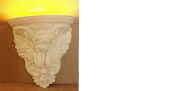 Design wall sconce with angel picture decorative light lampshade, model - 6348 New