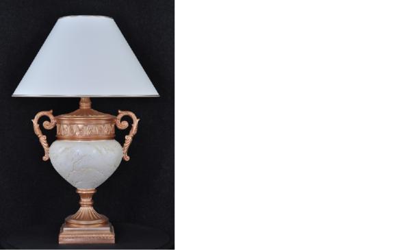 Design antique vase style decorative table lamp with a classic shade, 90cm