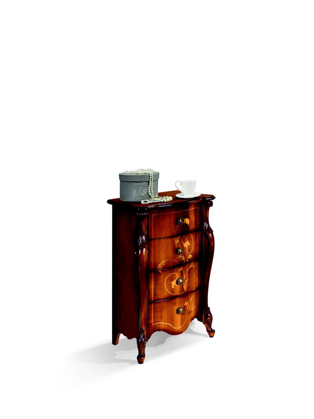 Style Baroque Italian Furniture Design Chest of Drawers Brown Luxury Wood Furniture Style Baroque New