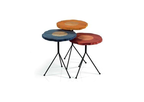 Set of 3x side tables designer coffee table luxurious living room table table