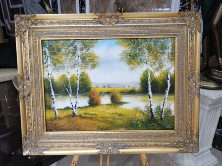 Paintings handmade oil painting picture oil paintings frame pictures available immediately 96x76 cm