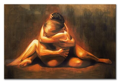 Painting Picture Pictures Handcraft Art Abstract Oil Painting Sex Couple Abstract Immediately