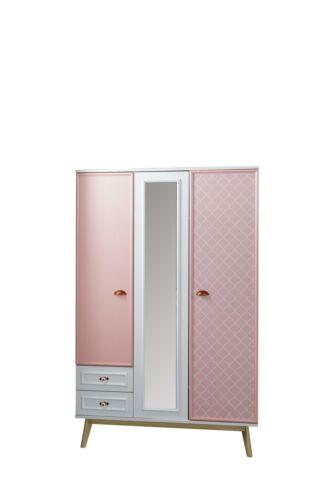 Modern wardrobe youth room wardrobes pink furniture design new