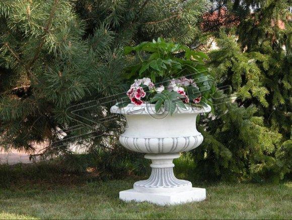 Flower Basket Flowers Vase Vessel Garden Terrace Decoration Statue Figures S104008