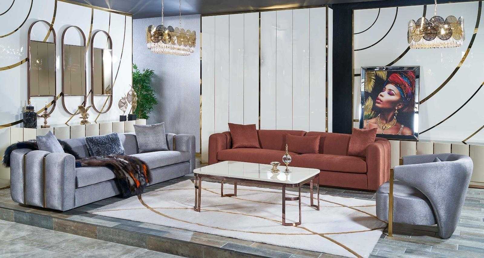 Sofa set 3 + 3 + 1 seat coffee table set sofa upholstery couch 4 pieces. set