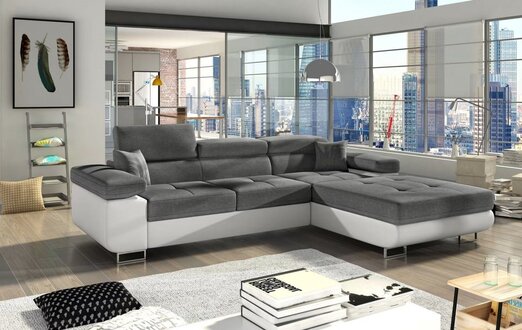 Design Corner Sofa Bed Couch Upholstery Textile Sofas New Immediately