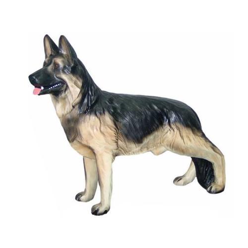 Decorative sculpture designed as german shepherd dog figure 82x102cm sizes