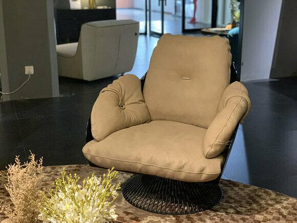 Armchair Club Lounge Design Recliner Chair Upholstery Sofa 1 Seater TV Leather Swivel