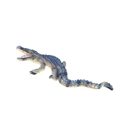 Garden decorative sculpture designed as Nile crocodile figure 180 cm length